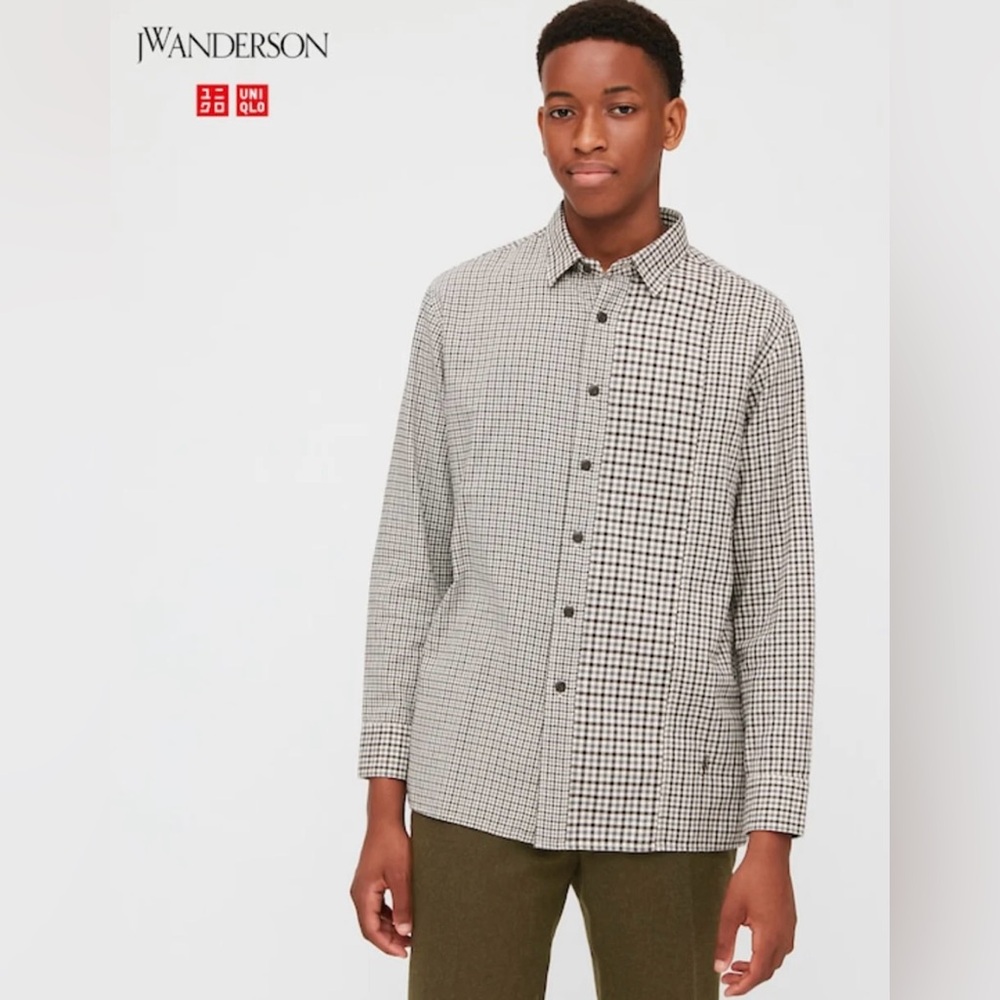 JW ANDERSON x Uniqlo flannel checked long-sleeve shirt